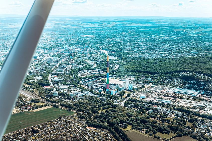 Kurzer Rundflug über Chemnitz für 3 Fluggäste