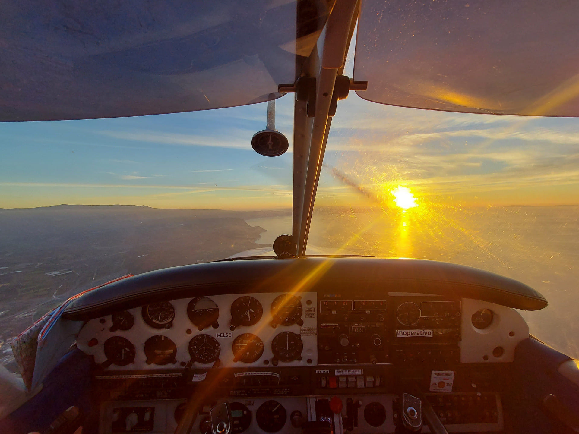 Aspromonte mountains and Calabria coastline