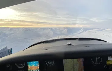 Mountains, Watefall, and a sunset