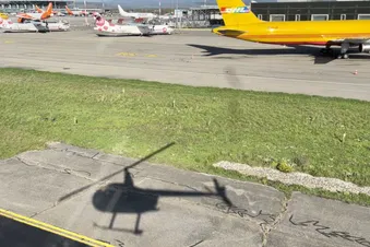 Im Helikopter über Basel und das Baselbiet