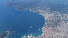 Vue aérienne de Cannes