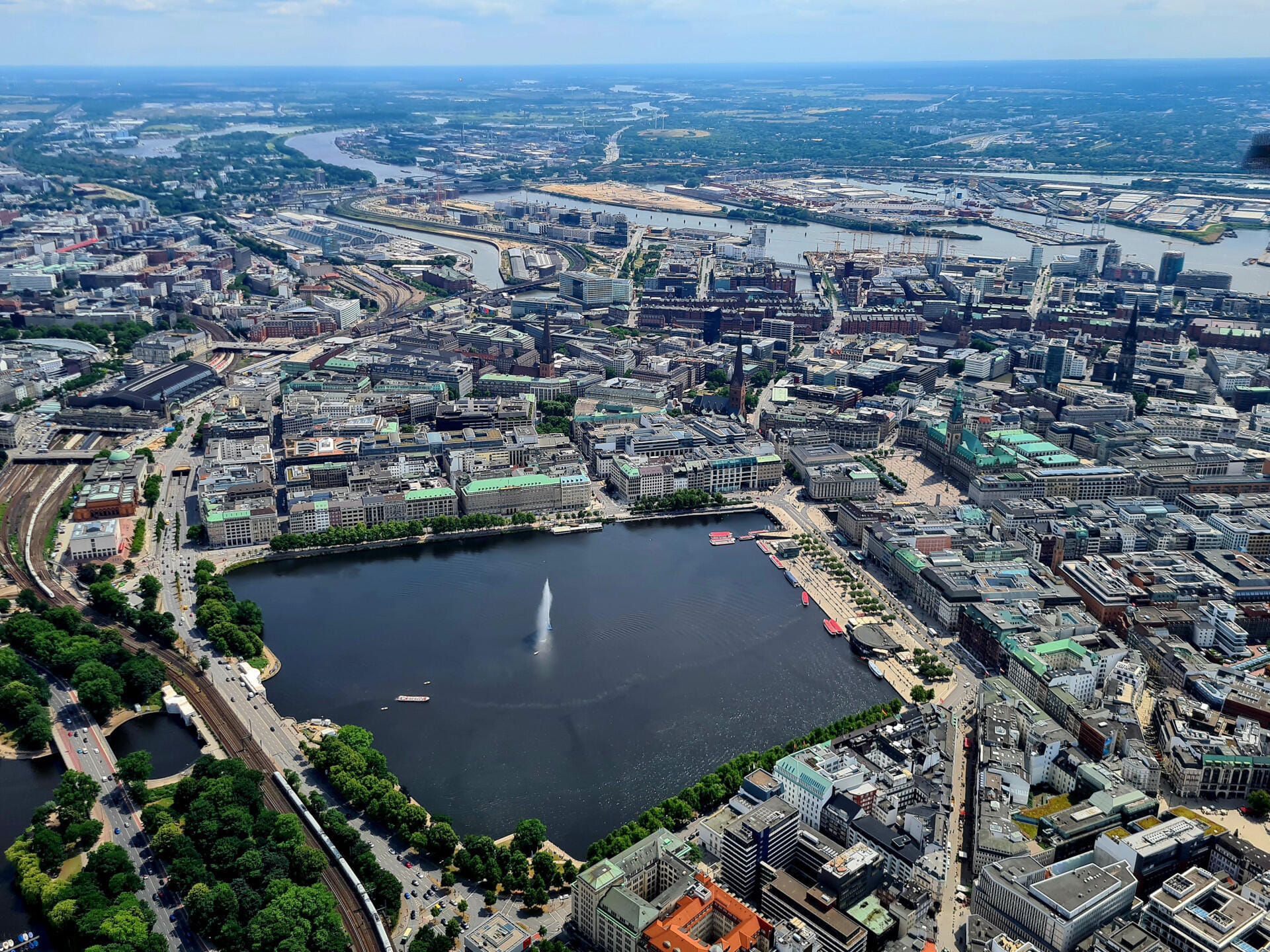 Blick auf die Binnenalster