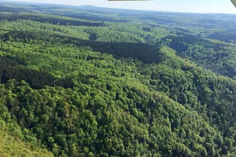 Flug über den Brocken/Harz