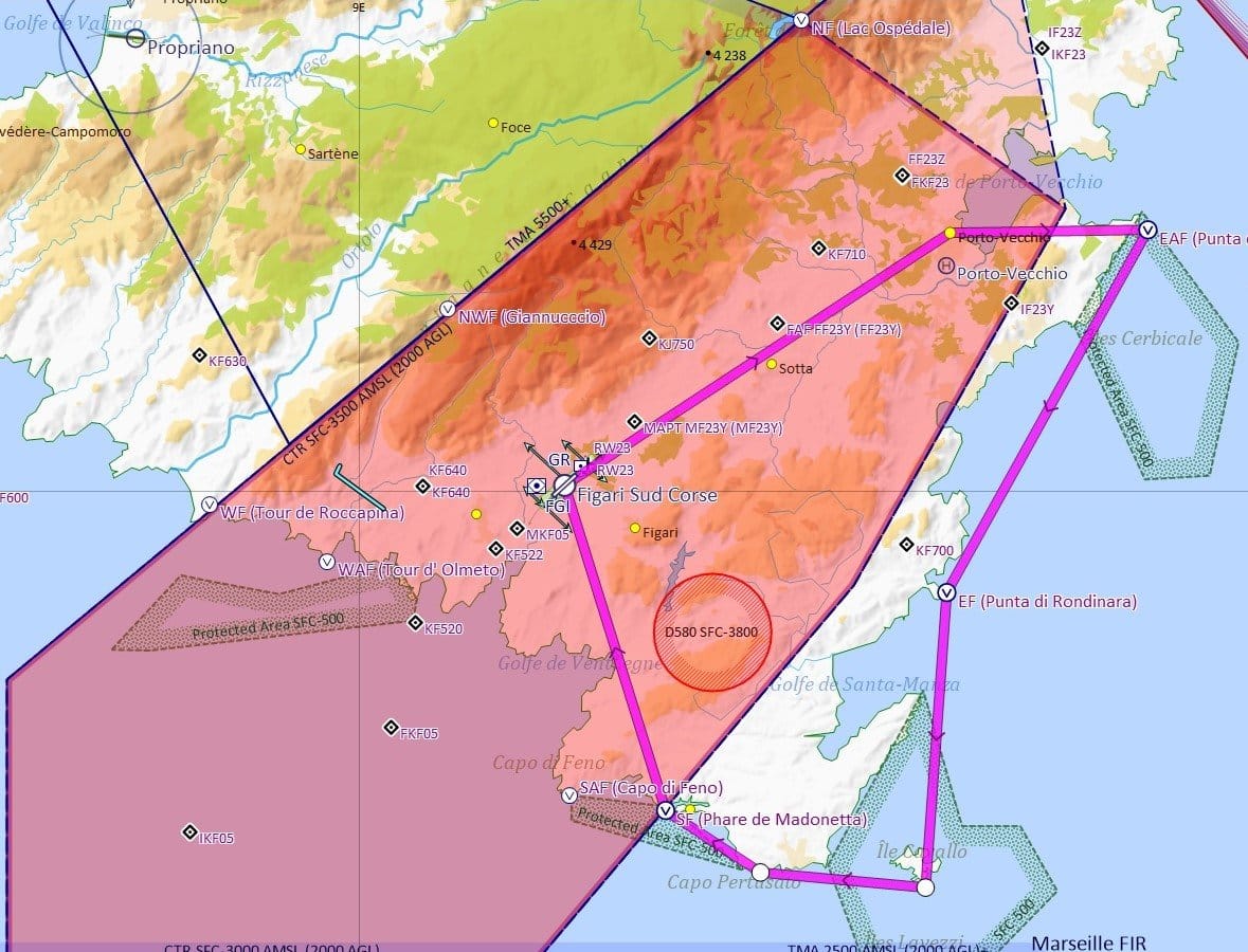 La Corse du Sud vue des airs