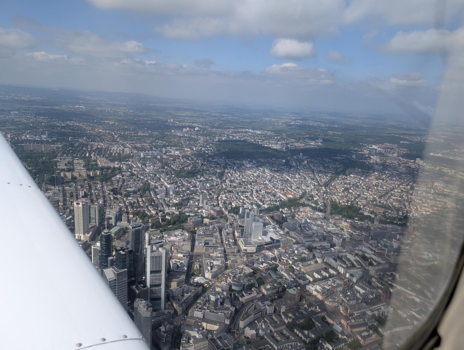 Schnupperfliegen über dem Rhein-Main Gebiet