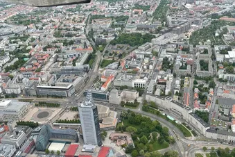 Rundflug über Leipzig und Halle