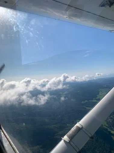 Rundflug über den Odenwald, herrliche Landschaft genießen