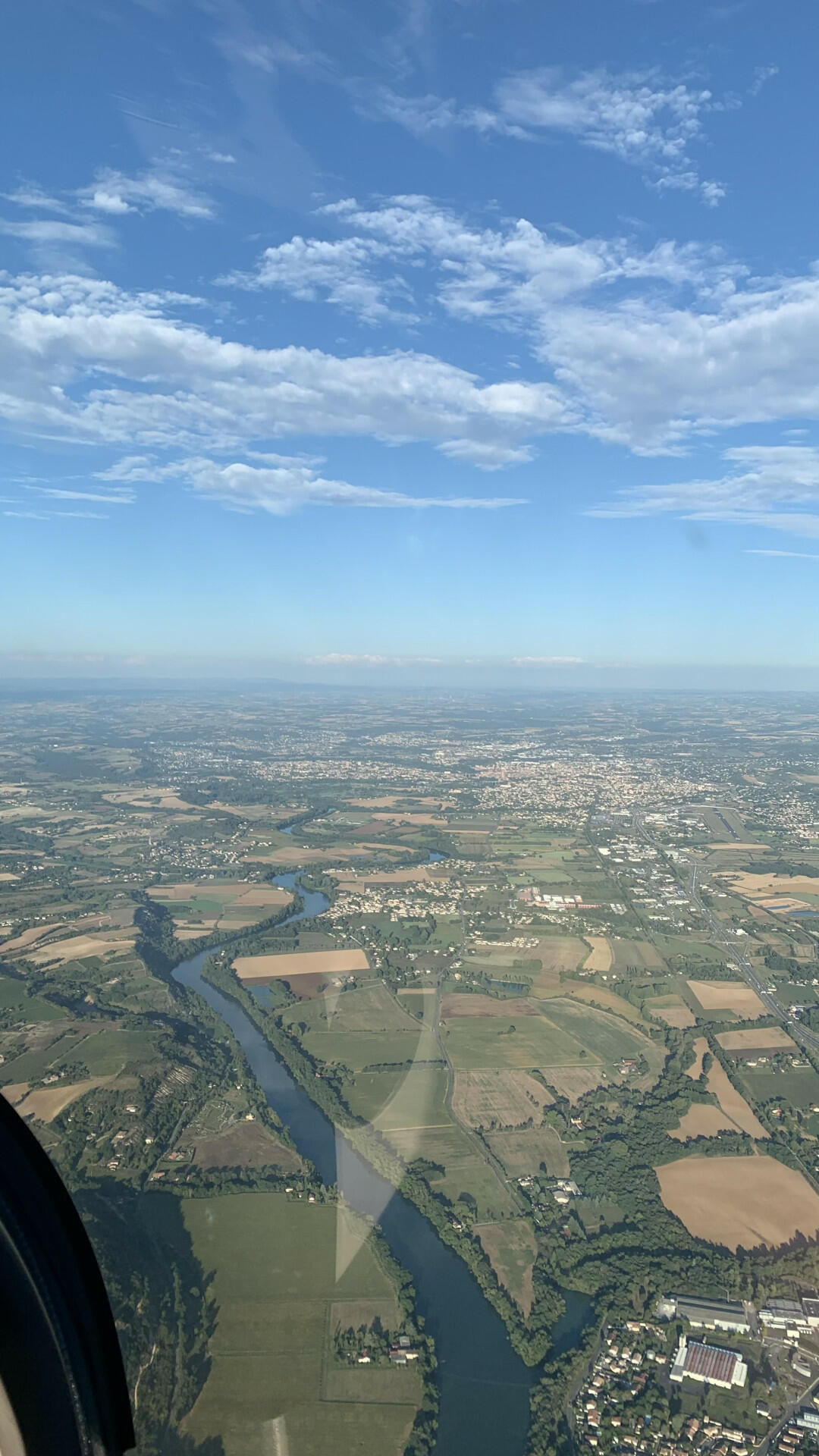 Survol du Tarn vers Albi