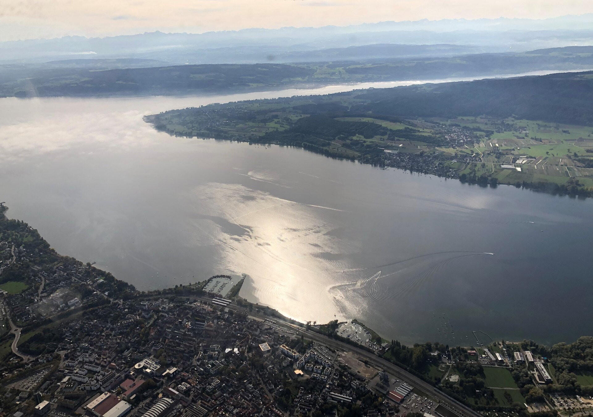 Rundflug über Stuttgart, die Schwäb. Alb und den Bodensee