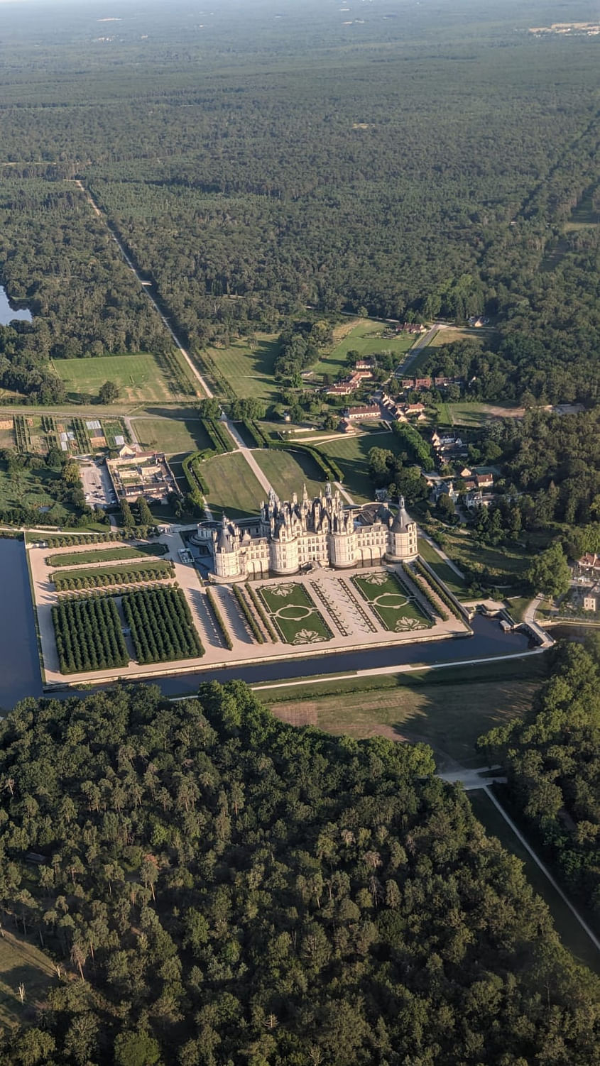 Survol des châteaux de Chambord, Cheverny et Valençay