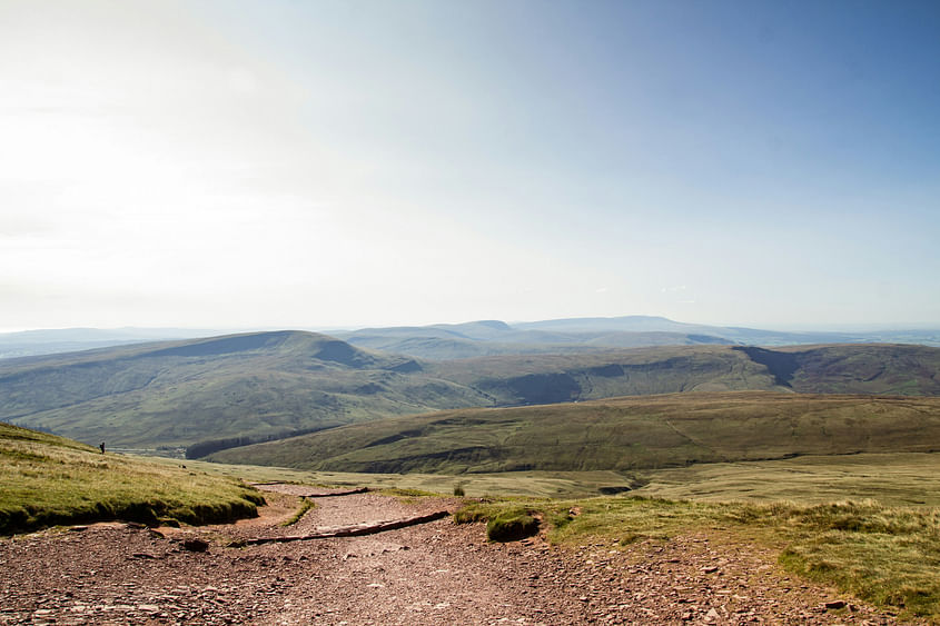 Sightseeing flight over the Black Mountains