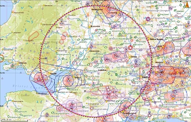 Land away and return anywhere within 50 Miles of EGBP Kemble