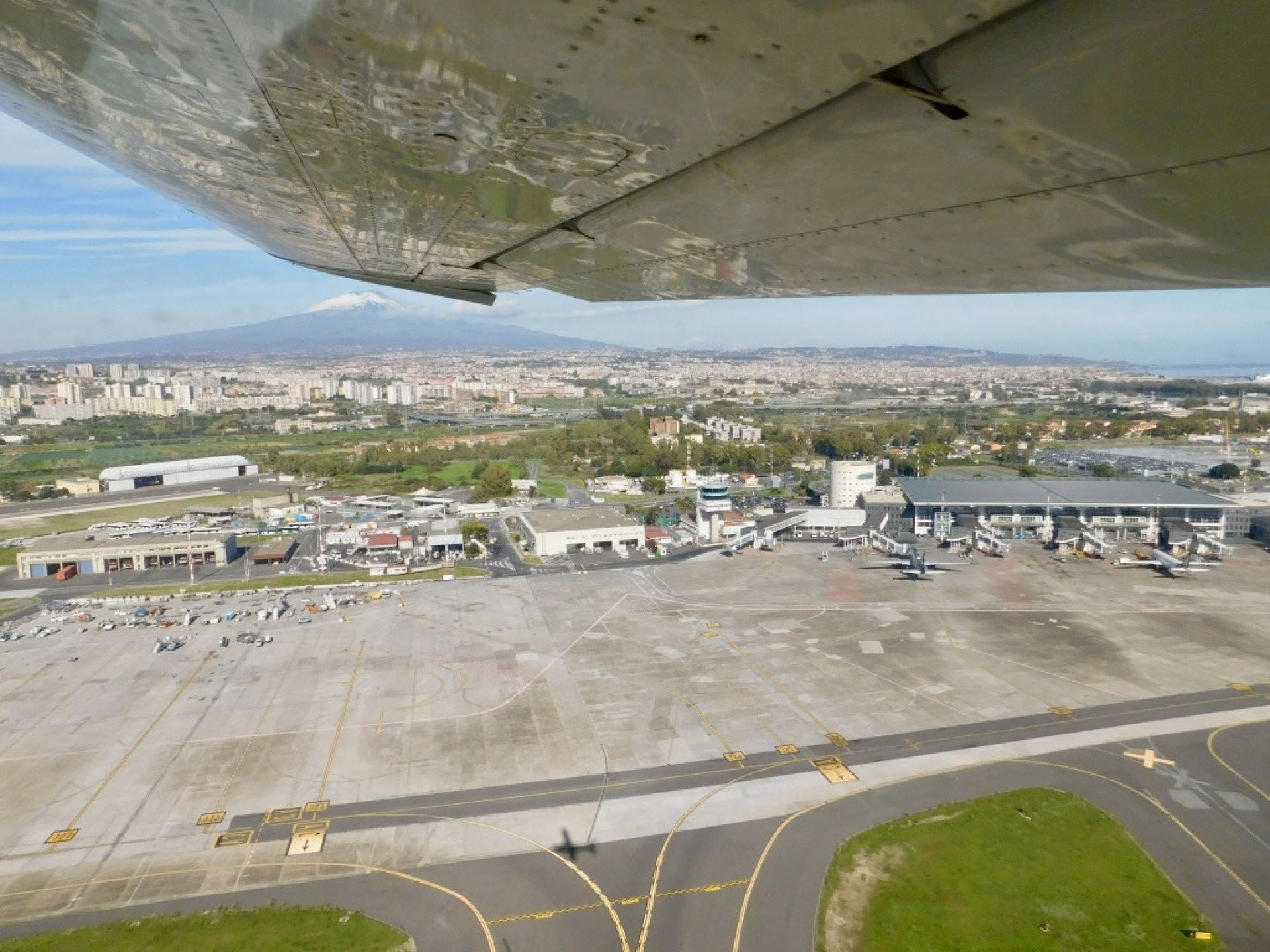 Flying East to West from Catania to Trapani