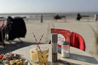 Mittagssnack mit herrlichem Ausblick auf die Nordsee