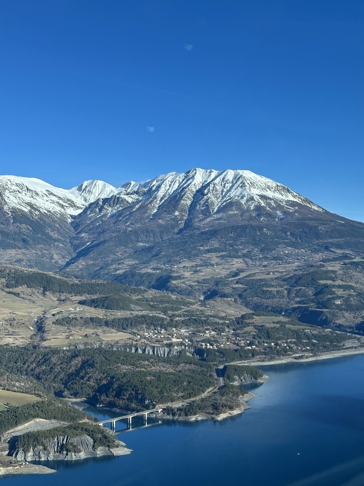 Navigation vers Gap, lac de Serre Ponçon, Embrun