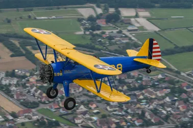 [BOEING STEARMAN] Vol de 20 min en Biplan PT13D de 1943