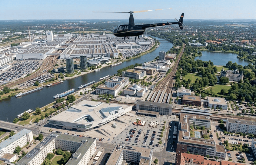 30 Minuten über den Dächern von Wolfsburg