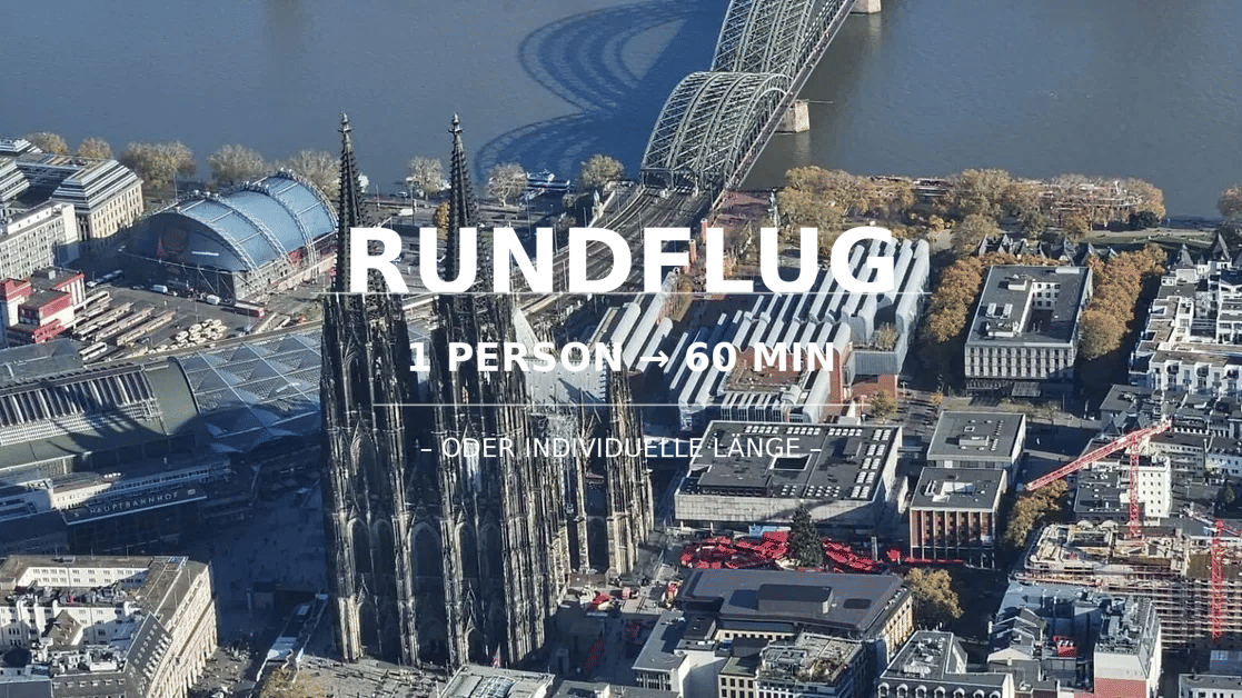 Individueller Rundflug – 60 Min./1 Person