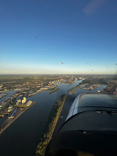 Rundflug über Bremen