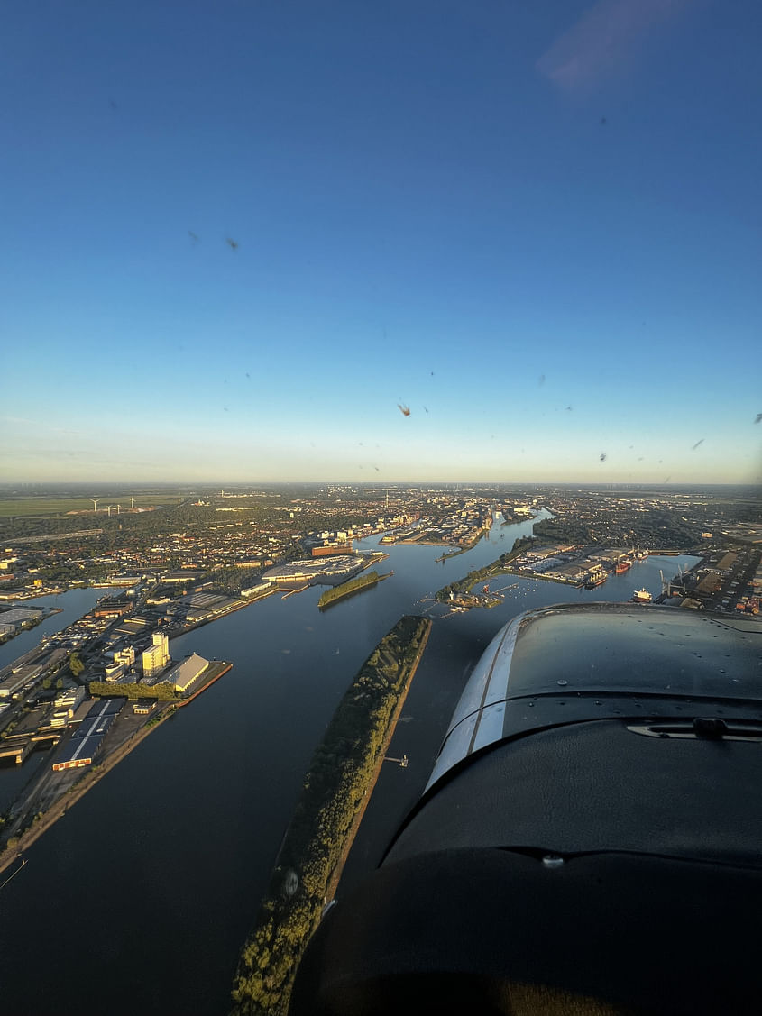 Rundflug über Bremen