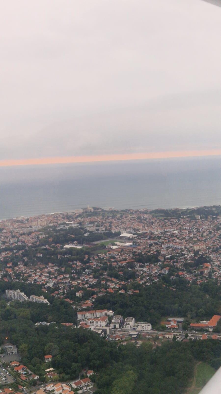 Survol de la côte basco-landaise depuis Pau