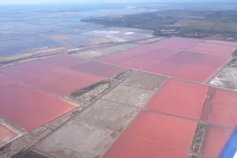 La Camargue vue du ciel