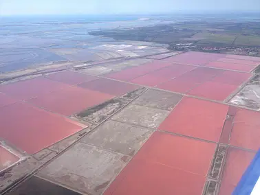 La Camargue vue du ciel