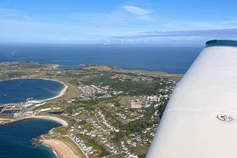 Flying from Turweston to Alderney