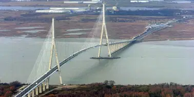 Balade aérienne : Pont de Normandie