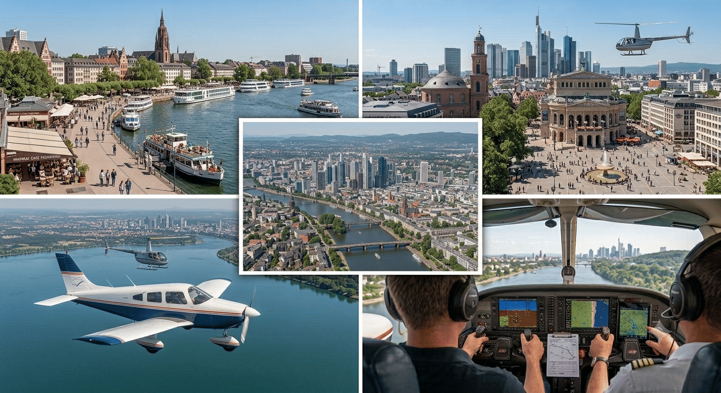 Exklusiver Rundflug: Frankfurt von oben!
