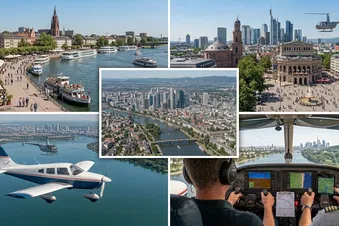 Exklusiver Rundflug: Frankfurt von oben!