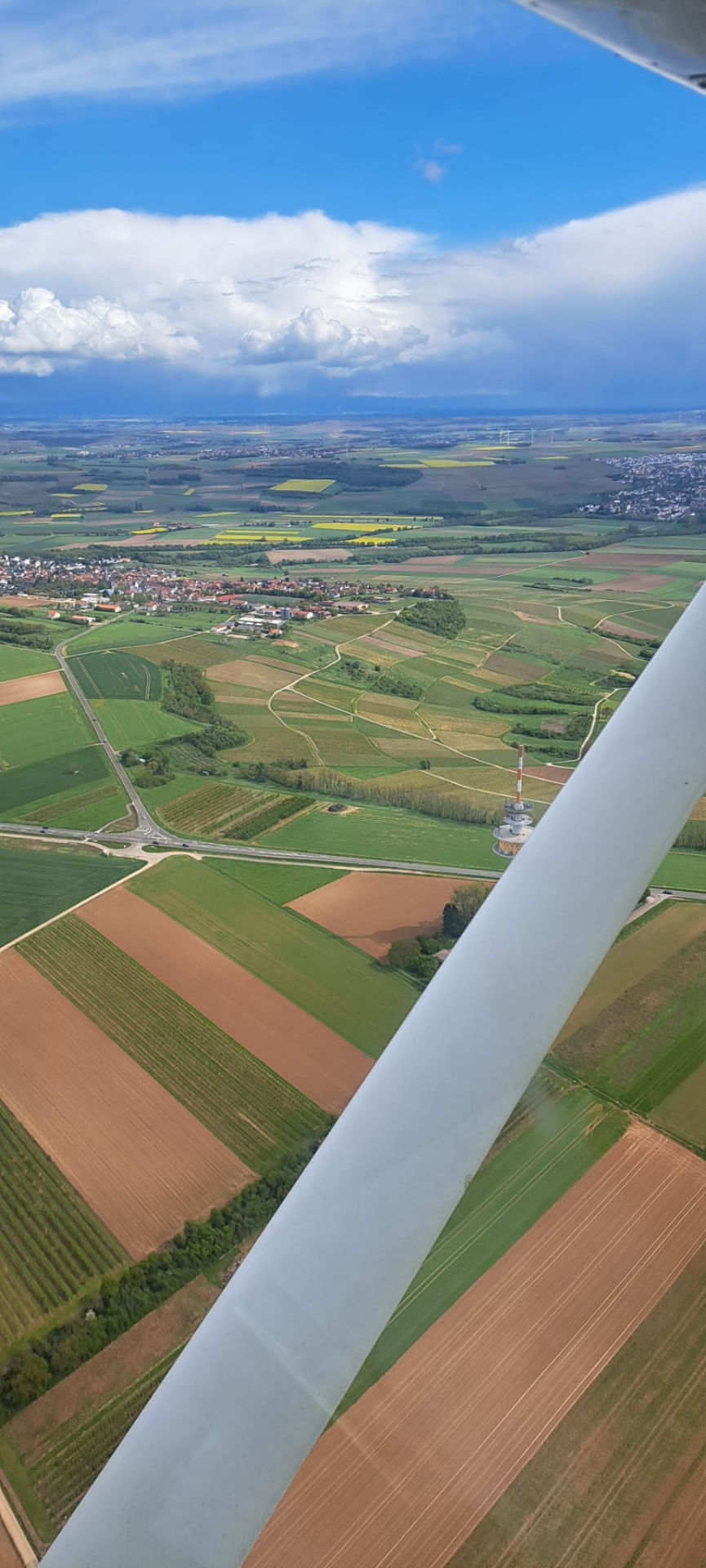 Rundflug Maniz, Hockenheimring, Mannheim und Heidelberg