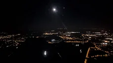Vol de nuit autour de Lyon