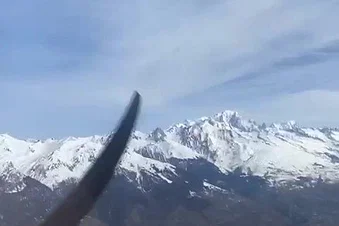 Balade aérienne avec un atterrissage à Megève
