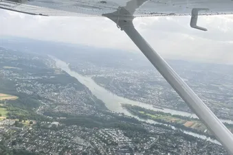 Das Deutsche Eck aus der Luft