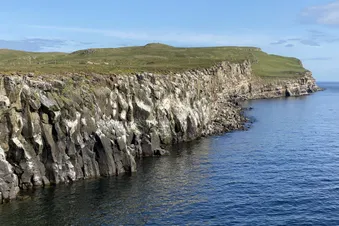 Grímsey island in the Arctic stopover adventure (flight)