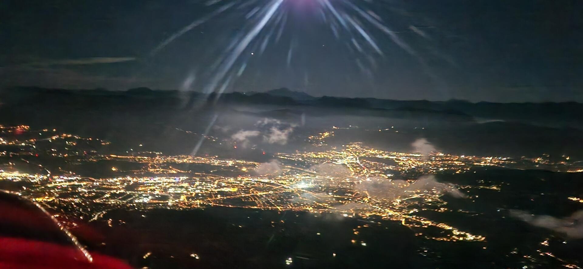 Vol de nuit autour de Valence