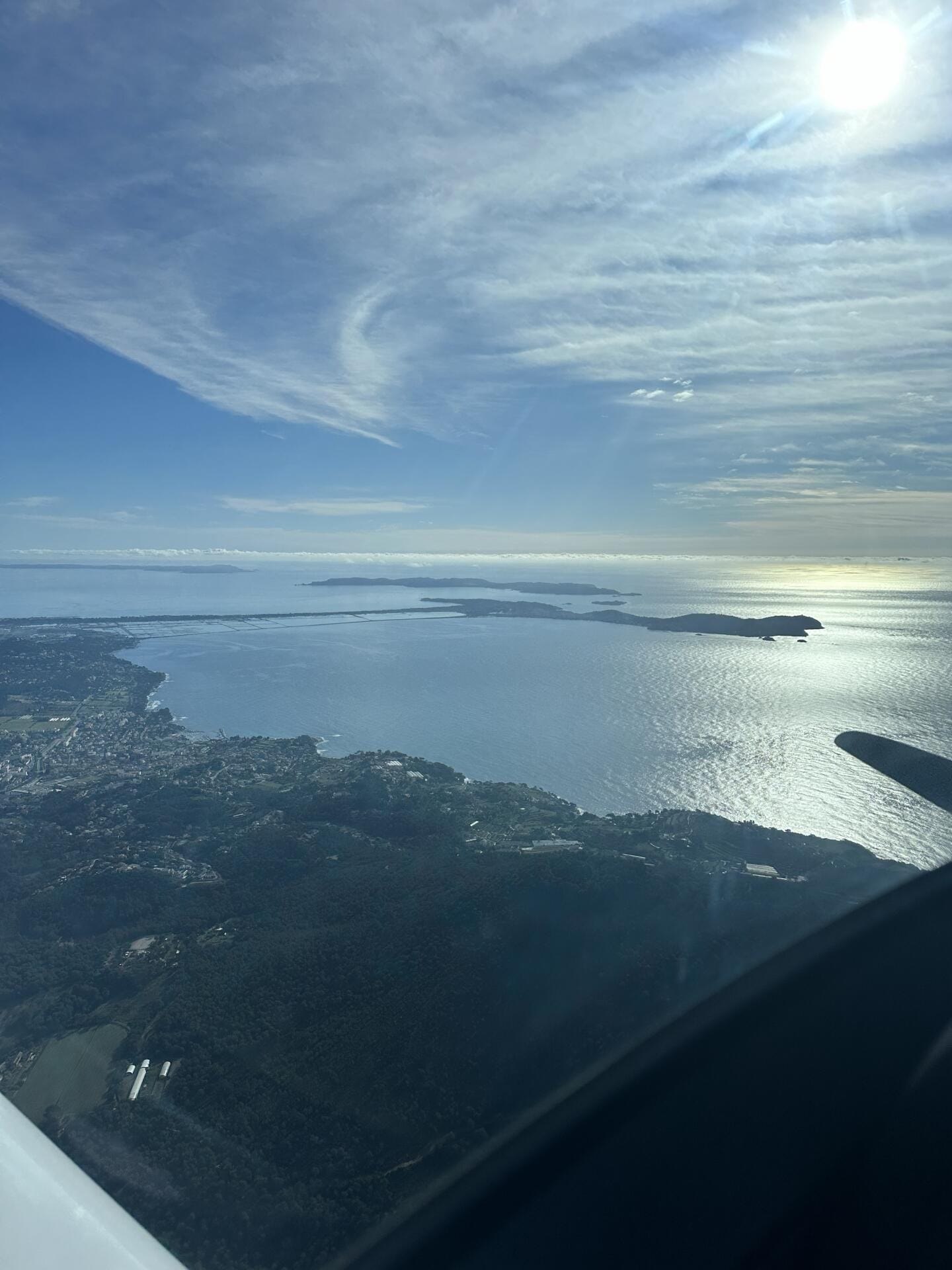 La côte d'Azur depuis Carqueiranne jusqu'à Saint Tropez
