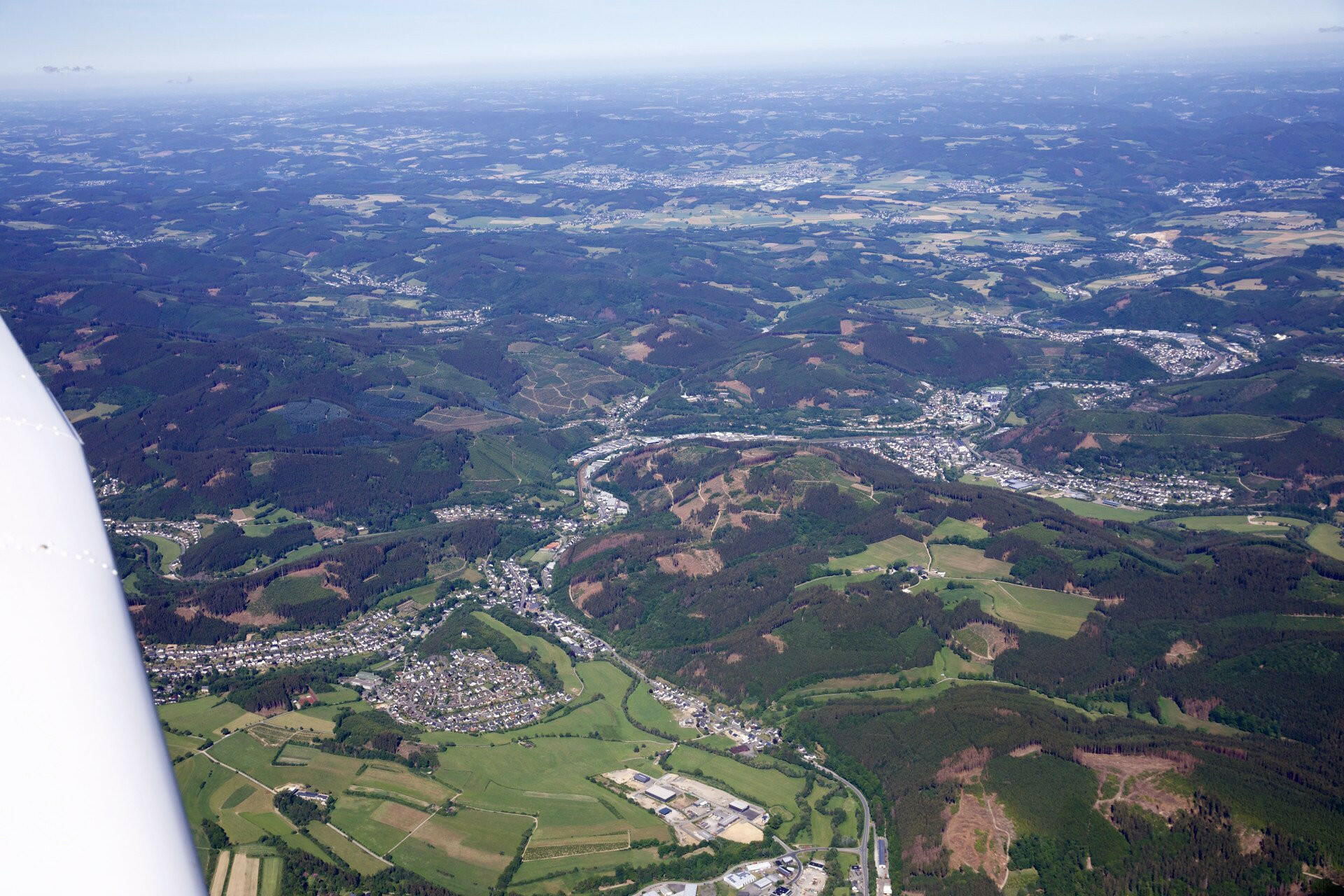 Viele Blicke von oben auf Deutschland