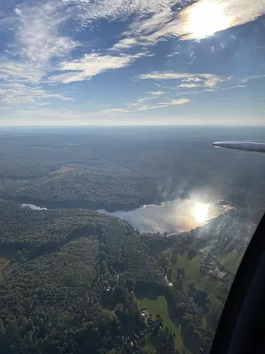 Berry - Bourbonnais - Tour de la forêt de Tronçay en avion