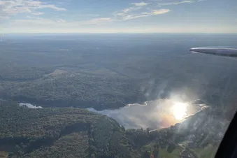 Berry - Bourbonnais - Tour de la forêt de Tronçais en avion