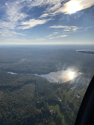Berry - Bourbonnais - Tour de la forêt de Tronçais en avion