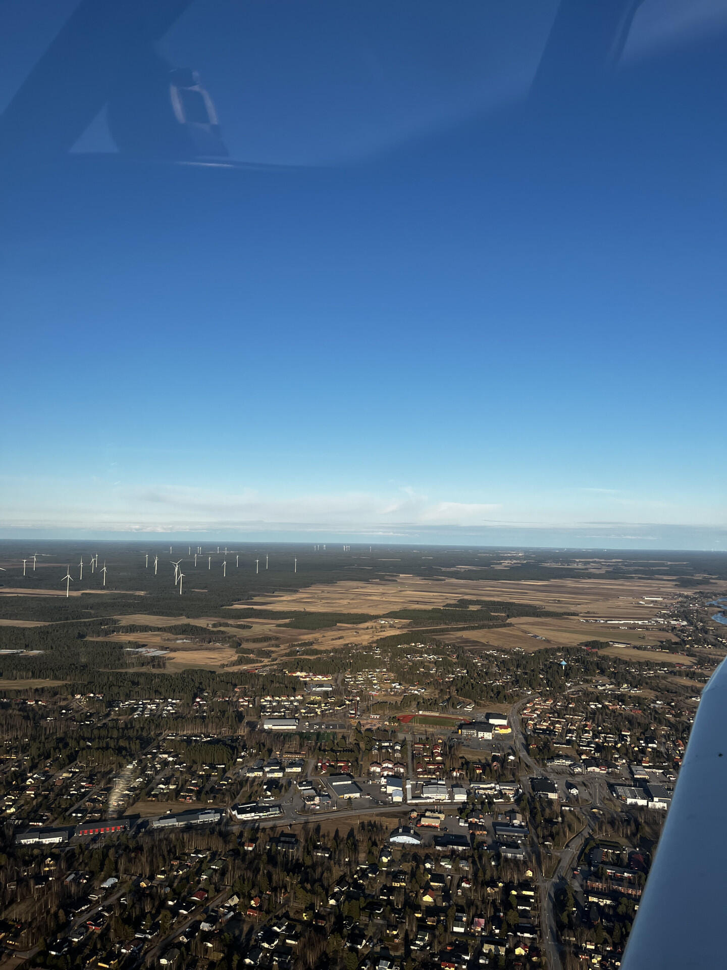Flight to Kalajoki along the coast