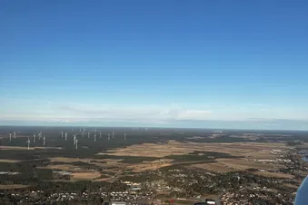 Flight to Kalajoki along the coast