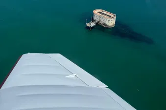 Survol du fort Boyard