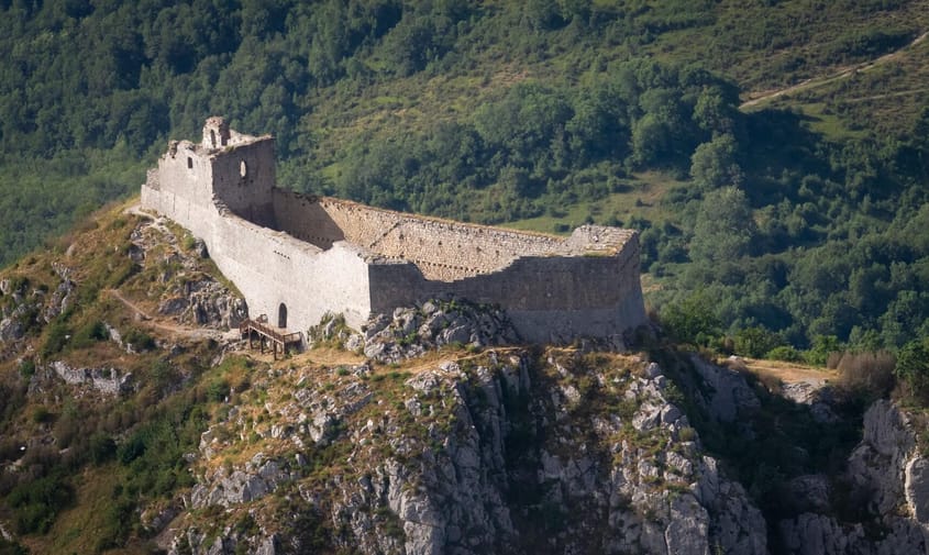 Survol des Châteaux Cathares depuis Toulouse (DA-40)