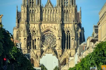 Flying to Reims in the Champagne Region in France