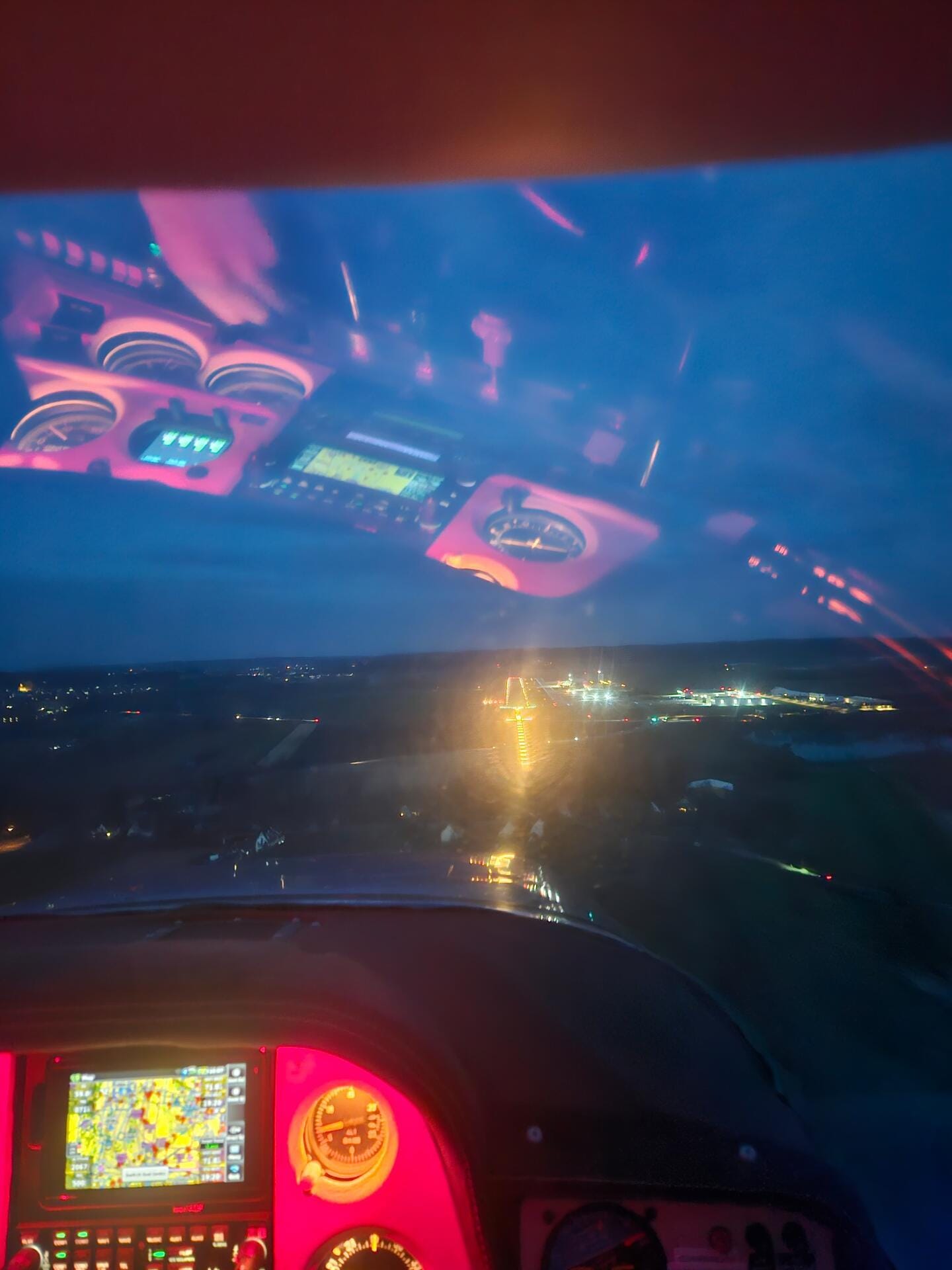 Nachtflug durch die Alpen | Night Flight through the Alps
