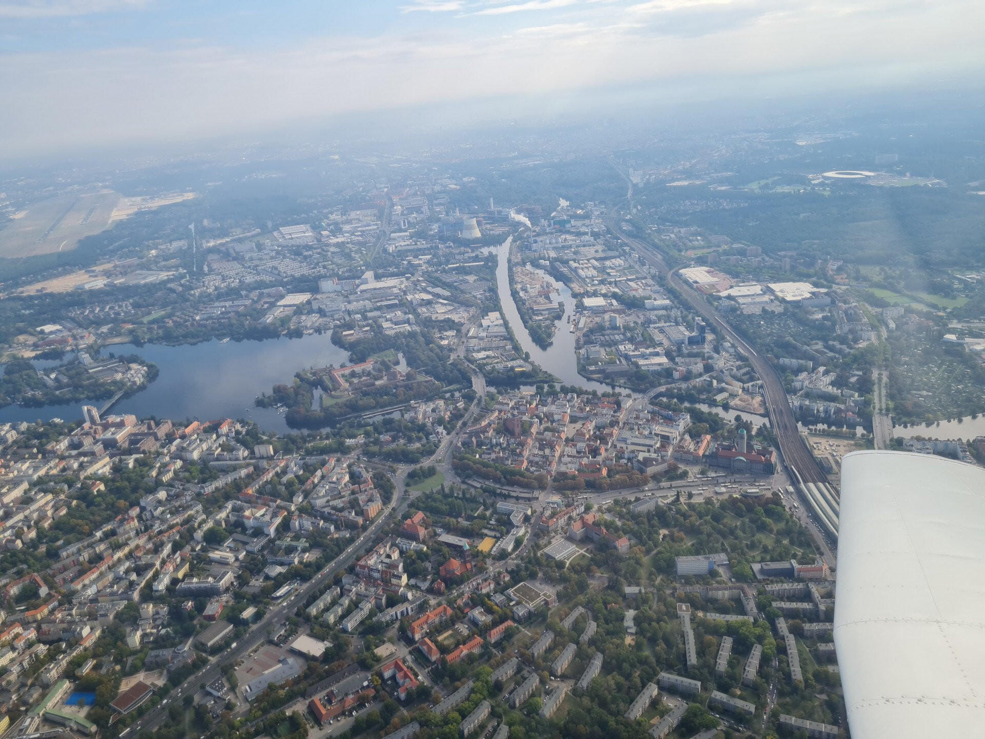 Rundflug über Berlin und Potsdam