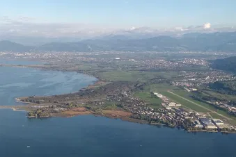 Flight/Vol à travers la suisse lac de constance, Saint Gall